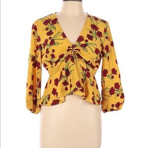 Topshop floral blouse